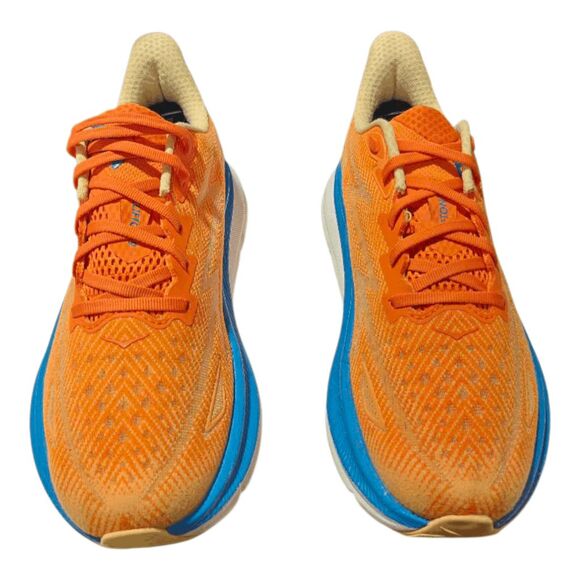 HOKA ONE ONE Clifton 9 \'Low Vibrant Orange Impala\' Running Shoes Size 8.5D main image 7